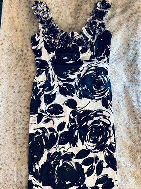 White House Black Market Floral Cocktail Dress NWT Size 8 | Classic Piece